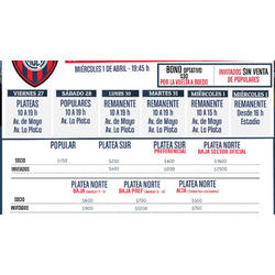 Así será la venta anticipada para San Pablo