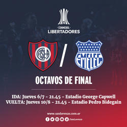 Fechas establecidas para enfrentar a Emelec de Ecuador en Octavos