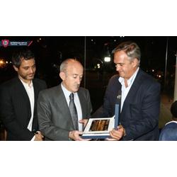 Encuentro institucional entre Málaga y San Lorenzo